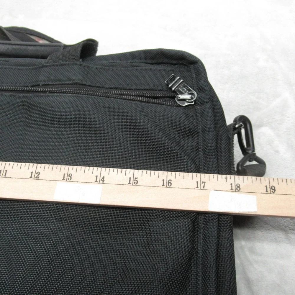 Tumi Expandable‎ Organizer Computer Briefcase Black Heavyweight Laptop 2621d3